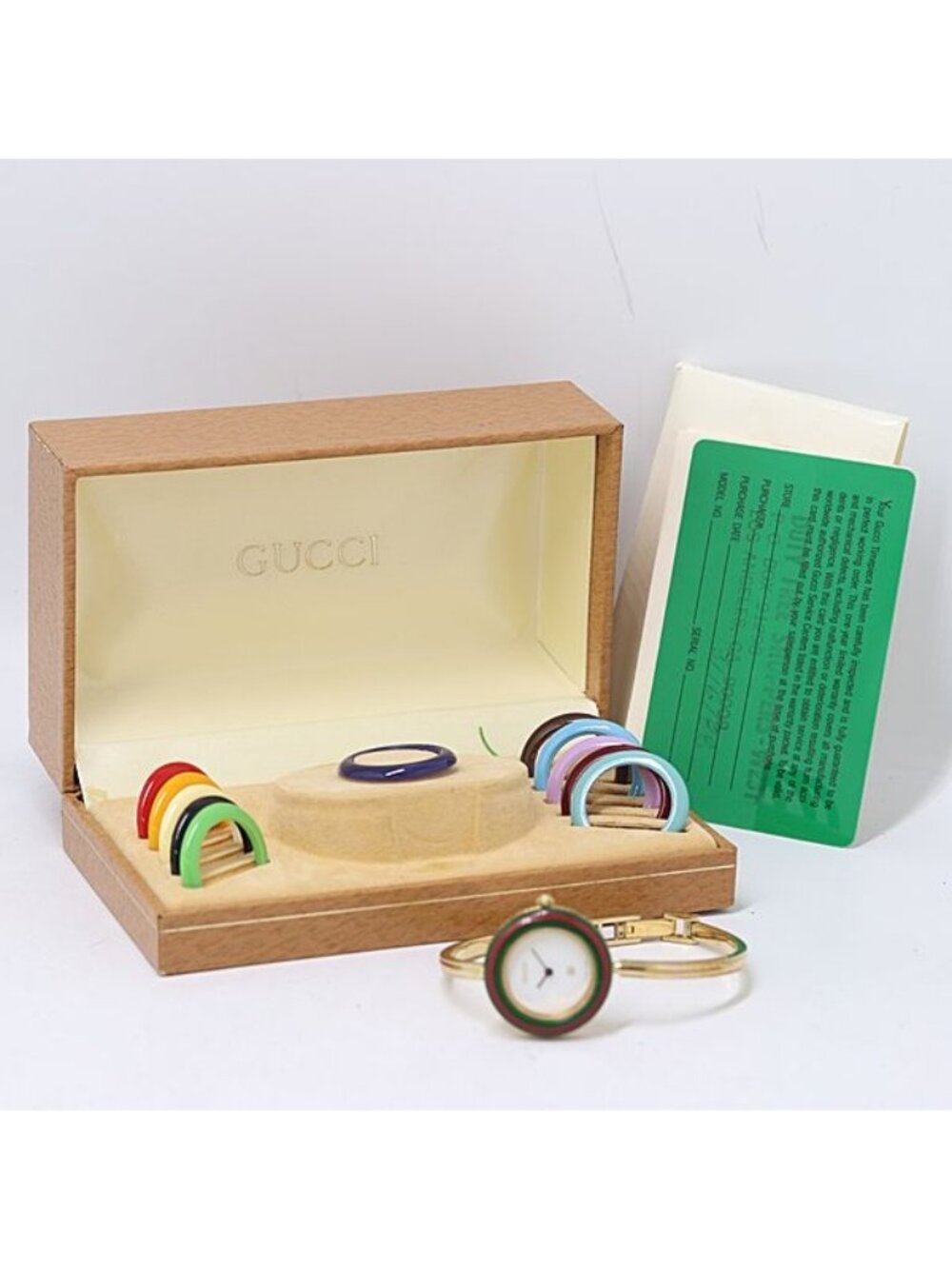 Gucci Change Bezel White Dial Watch